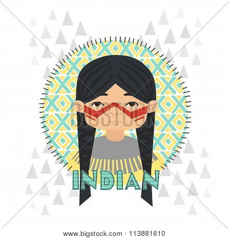 Indians vector illustration