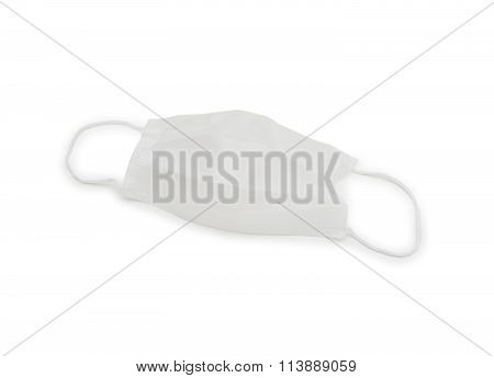 Surgical Ear-loop Mask On White