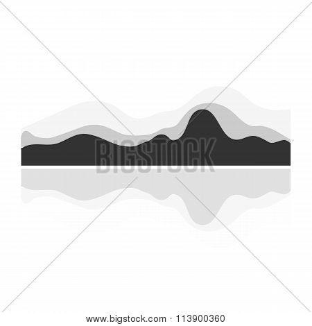 Vector music wave
