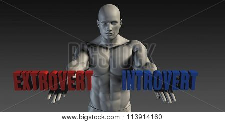 Extrovert or Introvert as a Versus Choice of Different Belief