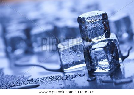 Crystals ice cubes