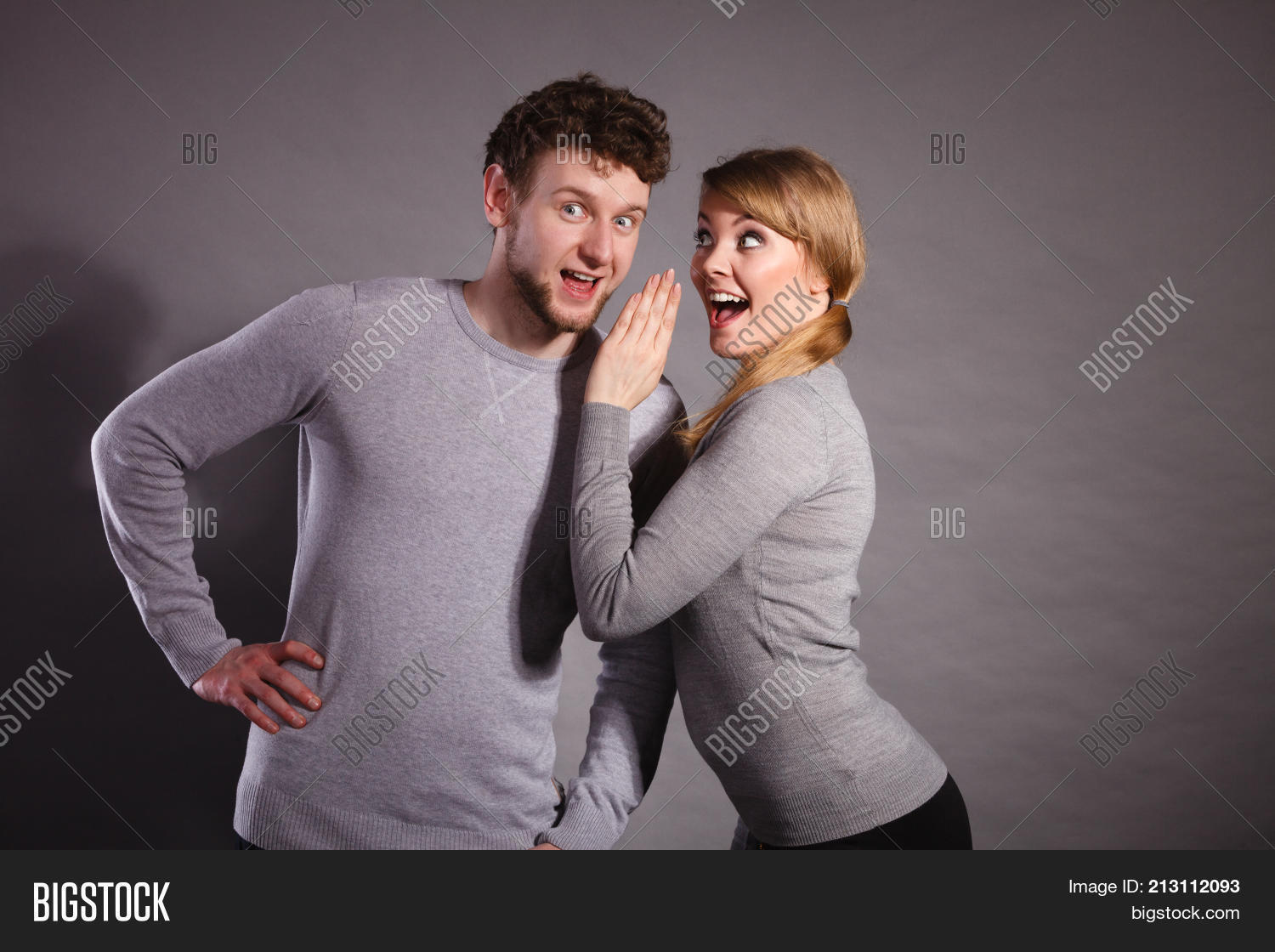 Joyful Couple Gossip Image & Photo (Free Trial) | Bigstock