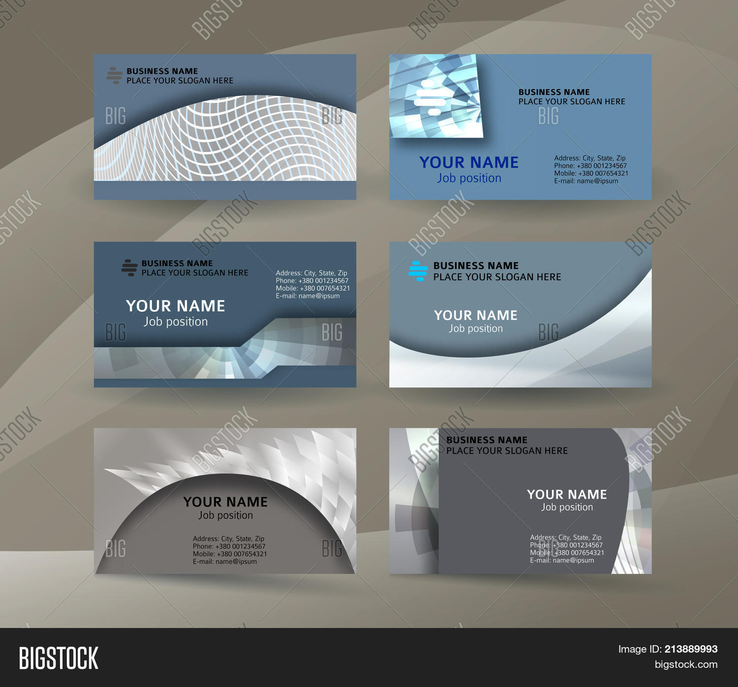 Businness Card Vector Photo Free Trial Bigstock