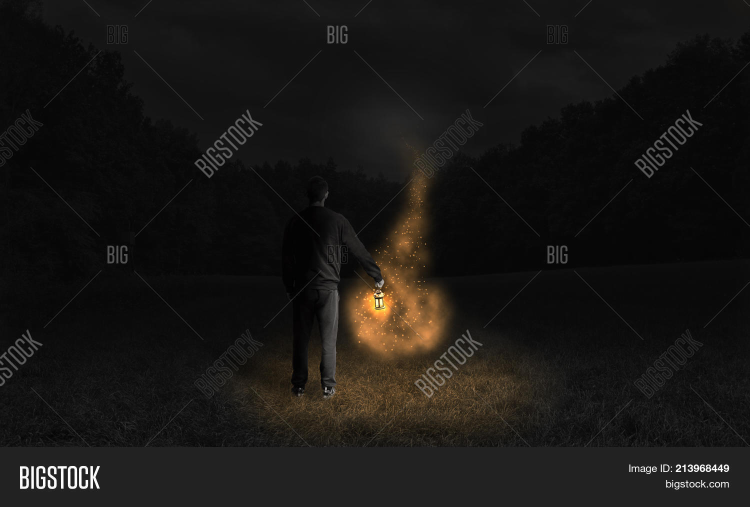 Man Holding Lamp Image & Photo (Free Trial) Bigstock