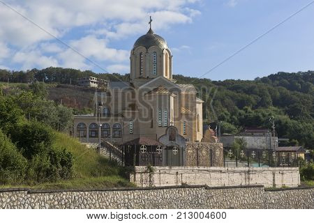 Temple of St. Nicholas the Wonderworker in the village Moldovka, Sochi, Krasnodar region, Russia