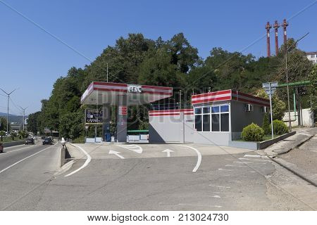 Adler, Sochi, Krasnodar region, Russia - July 16, 2016: Filling station 