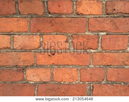 Photo of abstract texture of old brickword