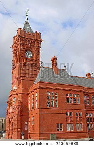 Pierhead Building museum in Cardiff Bay, Wales