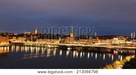 General View Of Old Town Gamla Stan In Stockholm, Sweden