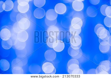 Christmas and New Year holiday blurred blue background