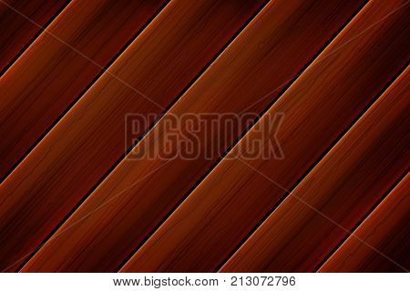 Illustration Of Wooden Planks. Brown wooden texture (diagonal lines).