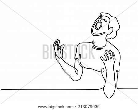 Man Screaming At The Sky