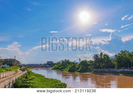 Senic river view in Chiang Mai, Thailand