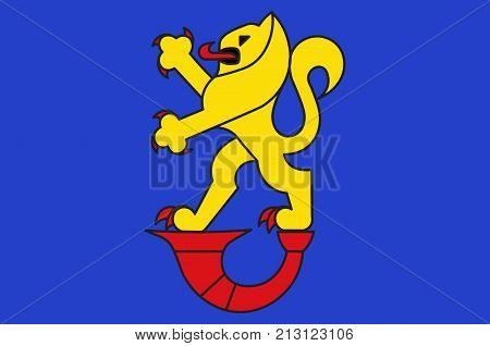 Flag of Gifhorn is a town and capital of the district of Gifhorn in the east of Lower Saxony Germany. Vector illustration