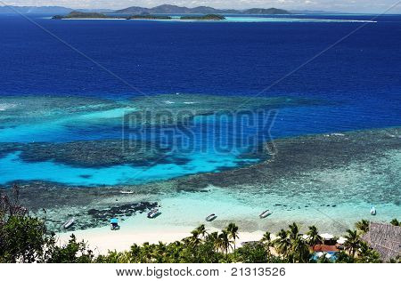Vista da Matamanoa Island