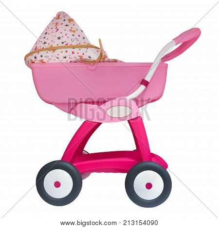 image of baby stroller isolated on white background