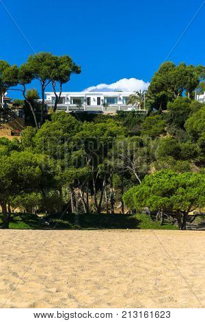 Outstanding house at the beach, beautiful spanish mansion at the sea