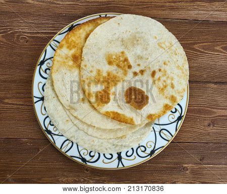 Sabaayad - Somali Flatbread African cuisine , close up