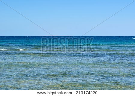 Beautiful Horizon Of The Blue Sea Landscape