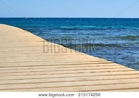 Beautiful Horizon Of The Blue Sea Landscape