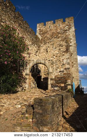 Entrance Arch And Pathway Of Terena Castle