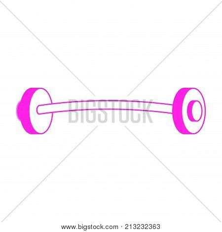 Metal weight of heavy object and equipment theme Isolated design Vector illustration