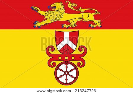 Flag of Goettingen is a district in Lower Saxony Germany. Vector illustration