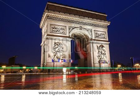 The Triumphal Arch is one of the most famous monuments in Paris. It honors those who fought and died for France.
