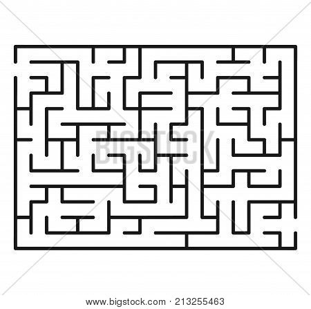 Abstract maze / labyrinth with entry and exit. Vector labyrinth 204.