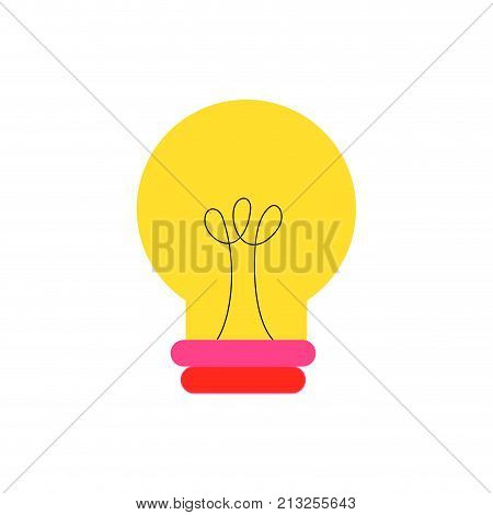 Light bulb of enery power and technology theme Isolated design Vector illustration