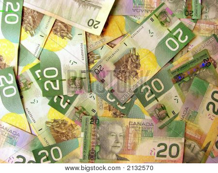 Fond de billets d'un Dollar canadien