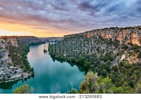 Duraton Canyon In Segovia, Spain