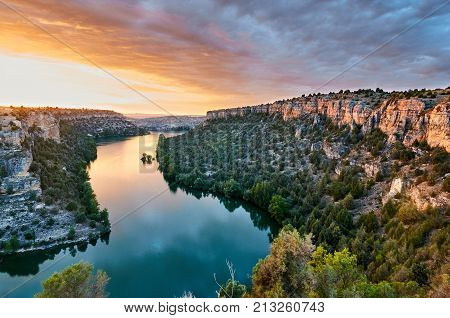 Duraton Canyon In Segovia, Spain