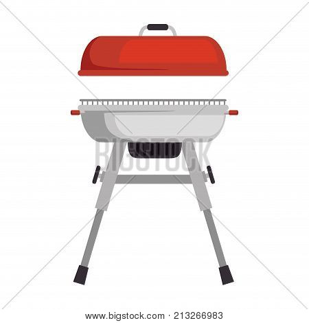 Grill Oven Isolated Icon Vector Illustration Design