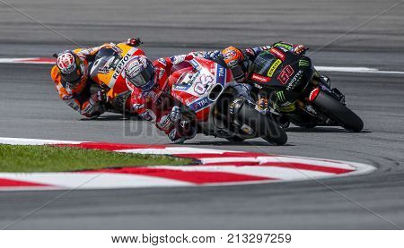 Andrea Dovizioso Of Italy And Ducati Team