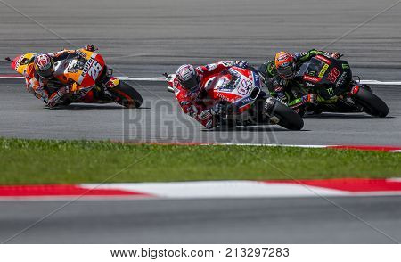 Andrea Dovizioso Of Italy And Ducati Team
