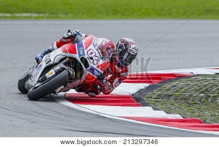 Andrea Dovizioso Of Italy And Ducati Team