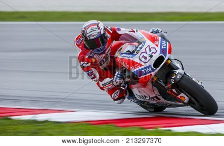 Andrea Dovizioso Of Italy And Ducati Team