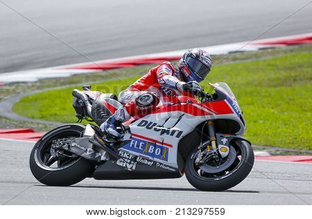 Andrea Dovizioso Of Italy And Ducati Team