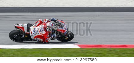 Andrea Dovizioso Of Italy And Ducati Team