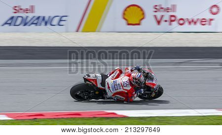 Andrea Dovizioso Of Italy And Ducati Team