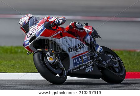 Andrea Dovizioso Of Italy And Ducati Team