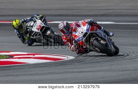 Andrea Dovizioso Of Italy And Ducati Team