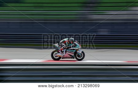 Petronas Raceline Malaysia Moto2 Rider, Hafizh Syahrin Of Malaysia