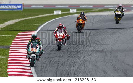 Petronas Raceline Malaysia Moto2 Rider, Hafizh Syahrin Of Malaysia
