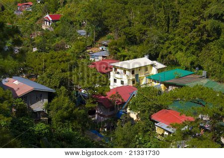 Landseite von Baguio City, Philippinen