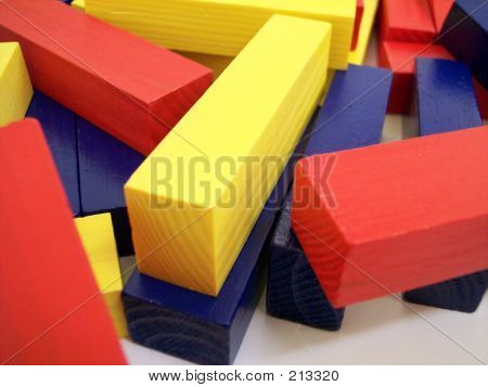 Farvede blokke