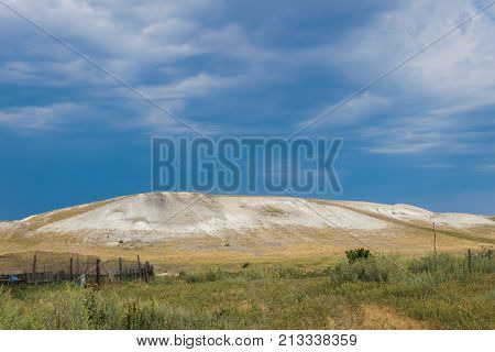 Limestone mountains of the Mesozoic era, preserved to this day.