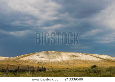 Limestone mountains of the Mesozoic era, preserved to this day.