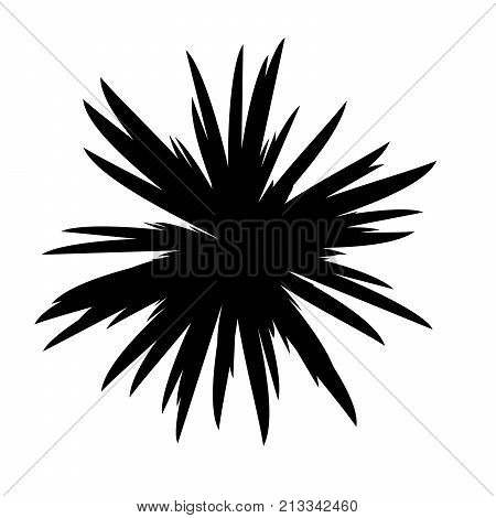 Black and White Flowers Silhouette, Spring and Valentines Day, Abstract Imprints Silhouettes of Meadow Chamomiles Artwork for Textiles, Fabrics
